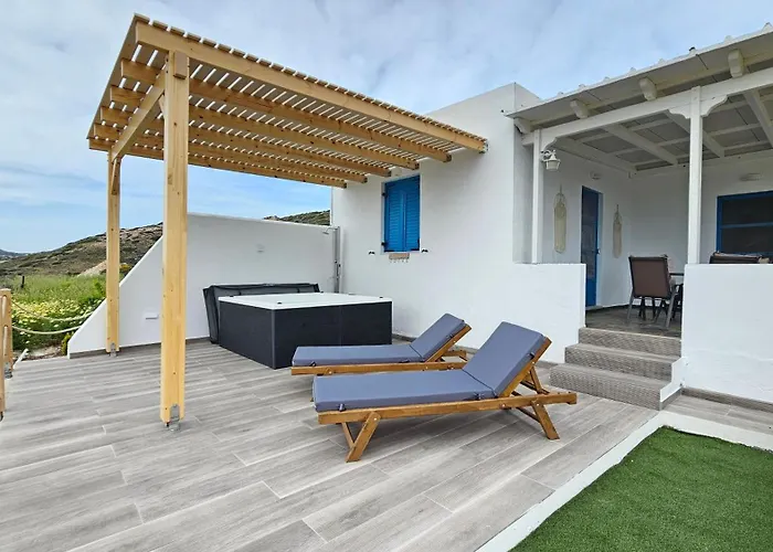 Bayview With Jaccuzi - Milos Villa